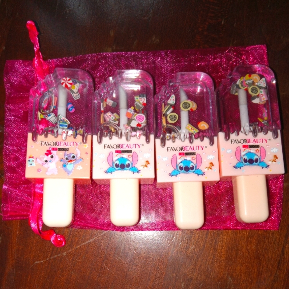 4 New Lilo & Stitch Lipglosses